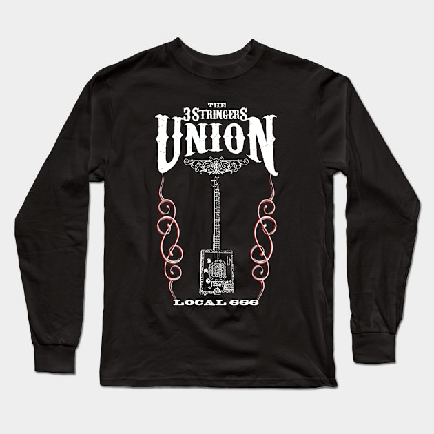 Cigar Box Guitar Long Sleeve T-Shirt by HellwoodOutfitters